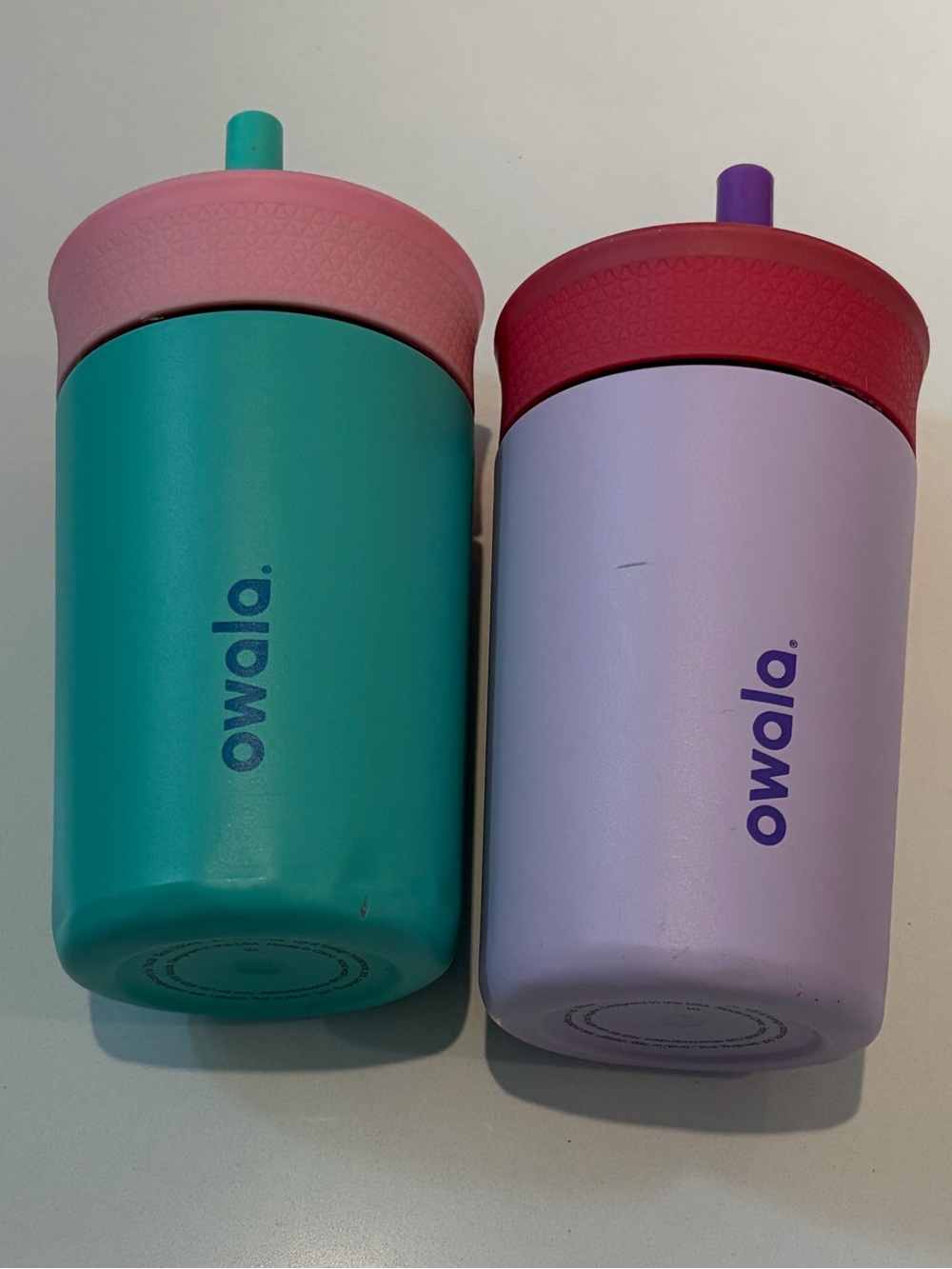 2 Owala child straw cups